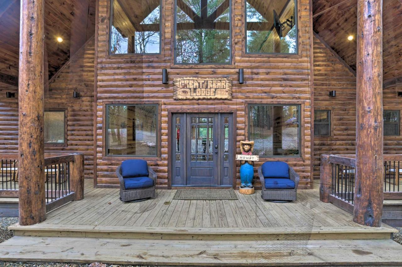 Luxe 'Great Bear Lodge' With Spa, Fire Pit, And Views! Broken Bow Bagian luar foto